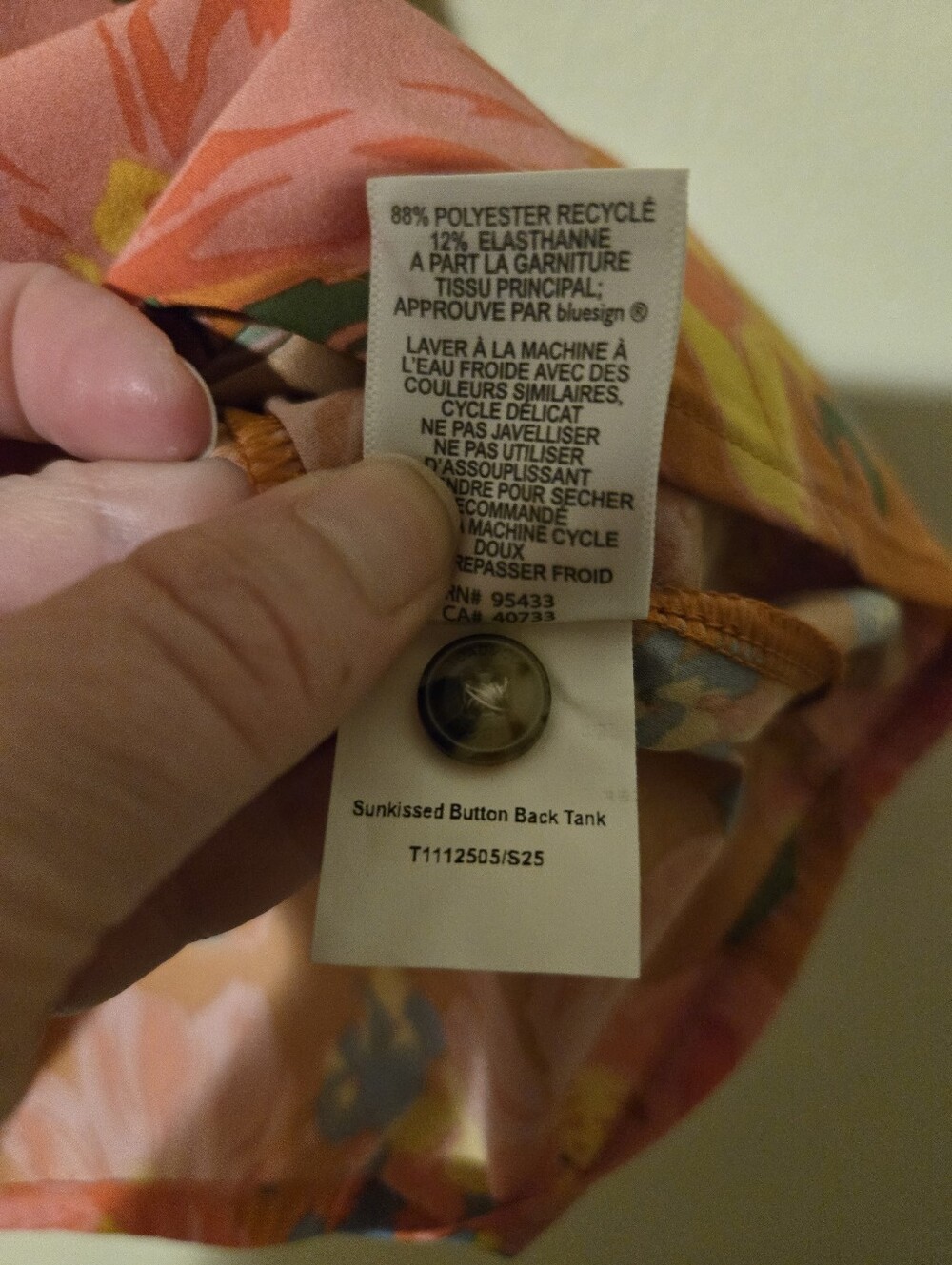 Toad&Co Sunkissed Buttonback Floral Tank - Picture 5 of 6